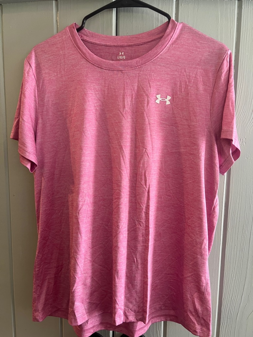 Under Armour Women’s Heather Pink Short Sleeve Performance Tee